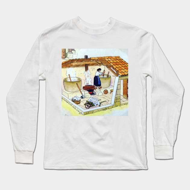 Le lavoir Long Sleeve T-Shirt by JonDelorme